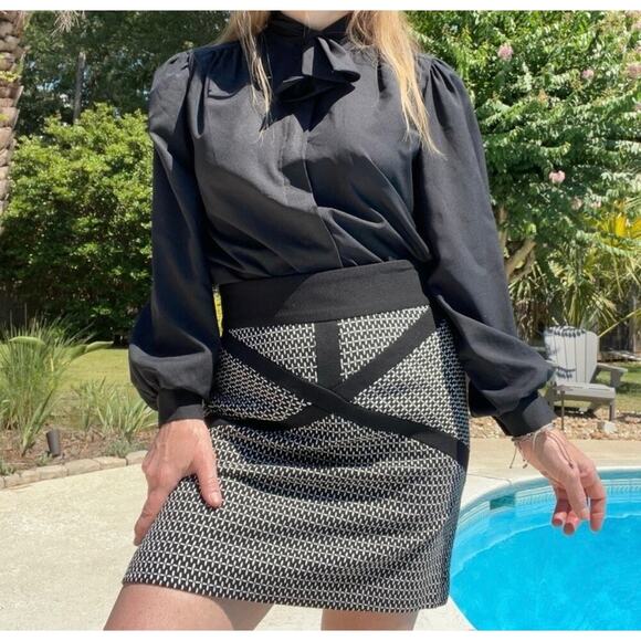 SMITH Dresses & Skirts - Contemporary Black and White  SMITH wool blend mini skirt